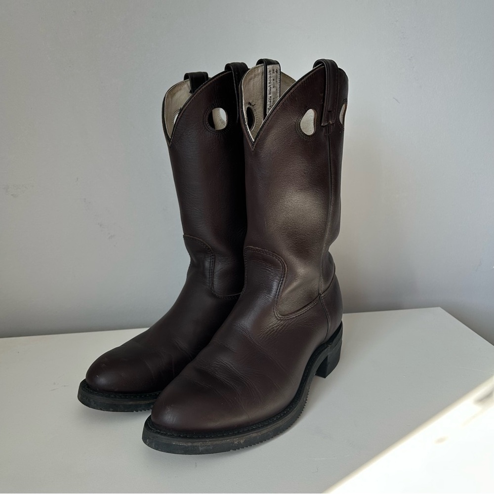 [8] 3E Canada West Boots Men’s 5060 in Walnut Brown Leather Oil Proof Boot - Picture 2 of 14